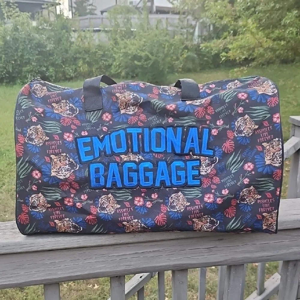 Emotional Baggage Black and Blue Men's Bag